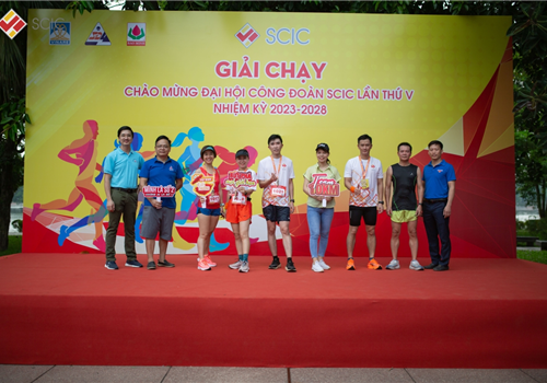 Công đoàn Tổng công ty Sông Đà - CTCP tham gia giải chạy Marathon chào mừng Đại hội Công đoàn TCT SCIC lần thứ V nhiệm kỳ 2023 - 2028