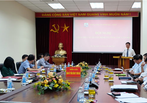 Tổng công ty Sông Đà công bố các quyết định bổ nhiệm lãnh đạo Ban chức năng