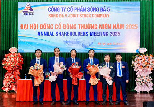 Công ty Cổ phần Sông Đà 5 tổ chức thành công Đại Hội Đồng Cổ Đông Thường Niên năm 2025