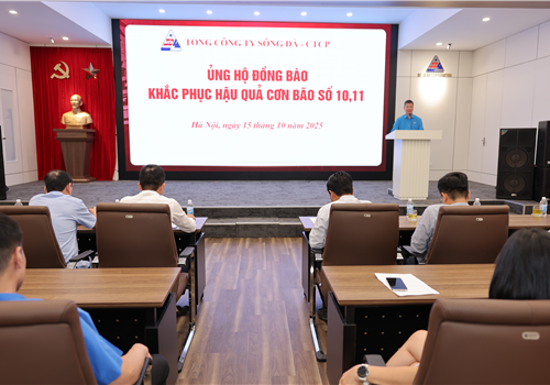 Tổng công ty Sông Đà tổ chức Chương trình ủng hộ đồng bào khắc phục hậu quả các cơn bão số 10, 11