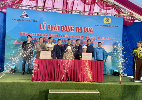 Phát động thi đua 115 ngày đêm khắc phục sự cố hạ lưu Thủy điện Tuyên Quang