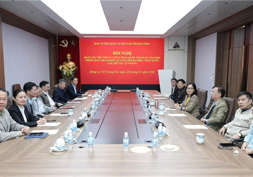 Đảng bộ Tổng công ty Sông Đà tham dự Hội nghị báo cáo viên Trung ương toàn quốc tháng 01/2026 thông báo nhanh kết quả Đại hội Đại biểu toàn quốc lần thứ XIV của Đảng