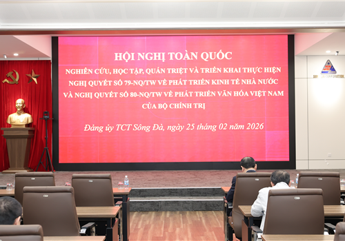 Đảng bộ Tổng công ty Sông Đà tham dự Hội nghị toàn quốc nghiên cứu, học tập, quán triệt và triển khai thực hiện Nghị quyết số 79-NQ/TW và Nghị quyết số 80-NQ/TW của Bộ Chính trị