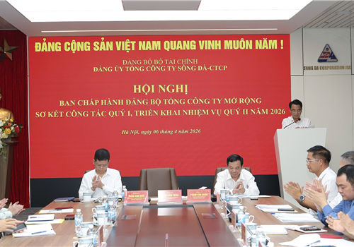 Đảng ủy Tổng công ty Sông Đà tổ chức Hội nghị sơ kết công tác quý I; Triển khai nhiệm vụ Quý II năm 2026