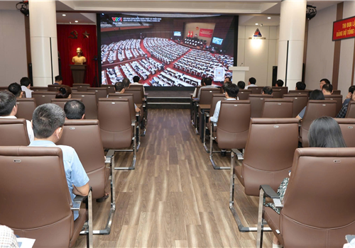 Đảng bộ Tổng công ty Sông Đà tham dự Hội nghị toàn quốc nghiên cứu, học tập, quán triệt và triển khai thực hiện Nghị quyết Hội nghị lần thứ Hai Ban Chấp hành Trung ương Đảng khóa XIV